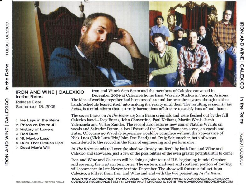 In The Reins promo CD
